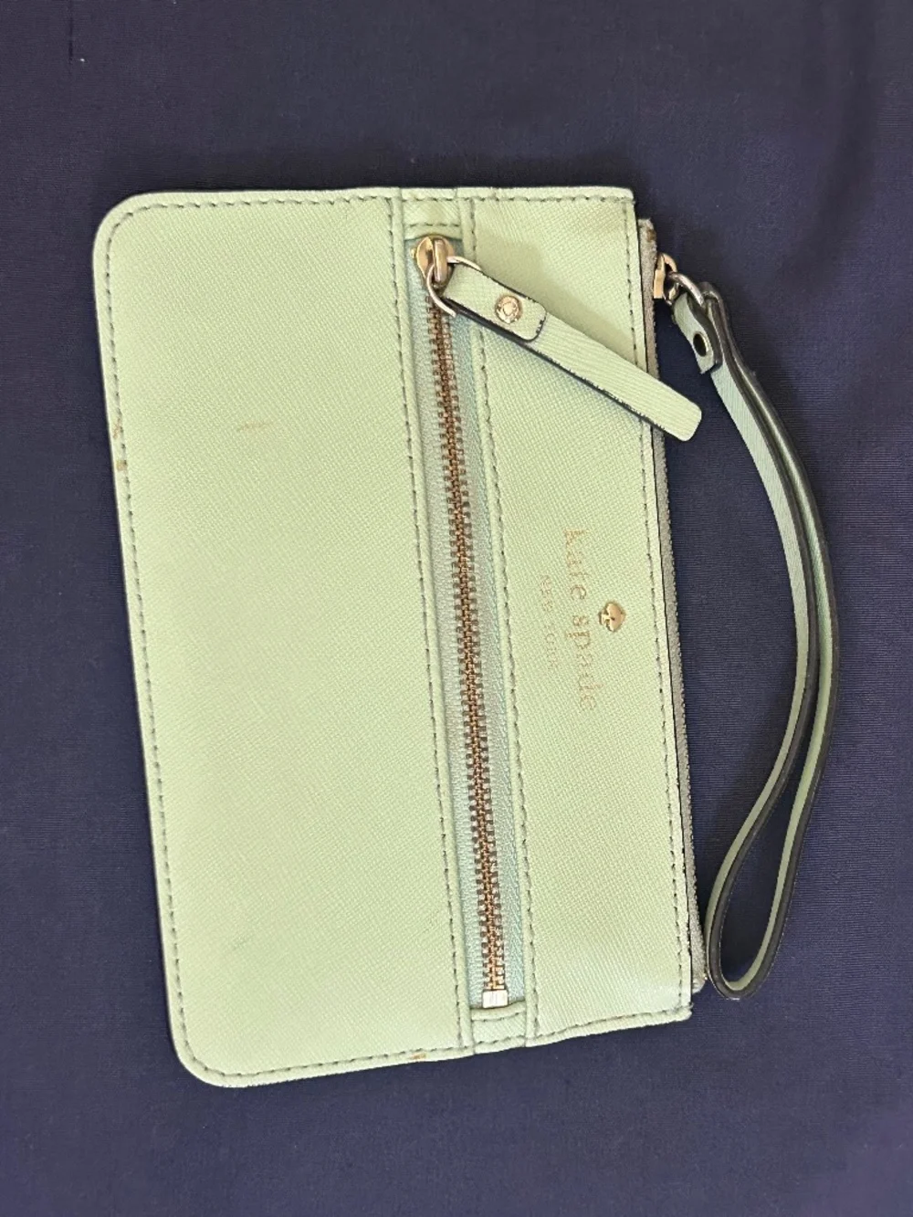 kate spade mint green wristlet